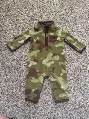 Carters Baby Camo Fleece Coverall Jumpsuit